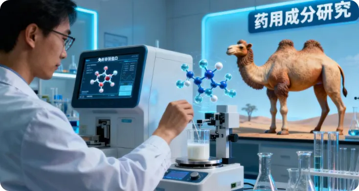 Research on the medicinal properties of camel milk