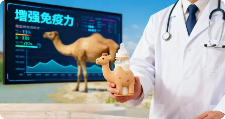 Camel milk has a higher content of lactoferrin and is more conducive to promoting gastrointestinal health