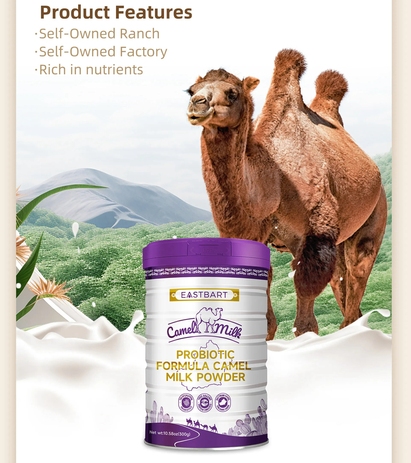EASTBART Probiotic Formula Camel Milk Powder